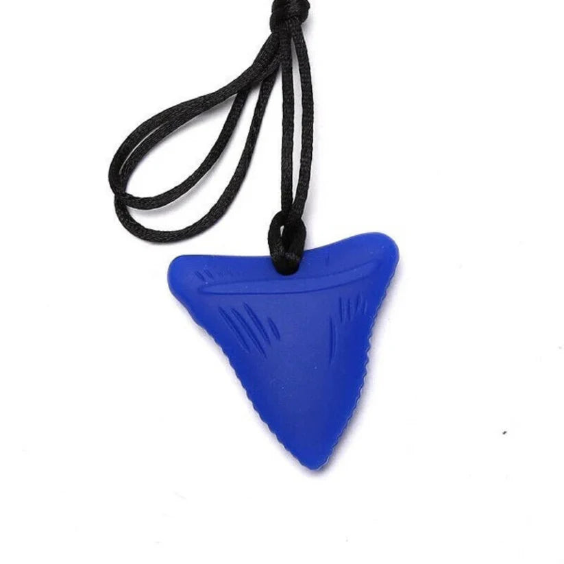 Shark Tooth Sensory Chew Necklace For Biting, Teething, Autism, ADHD & Fidgeting - Ausie Sales