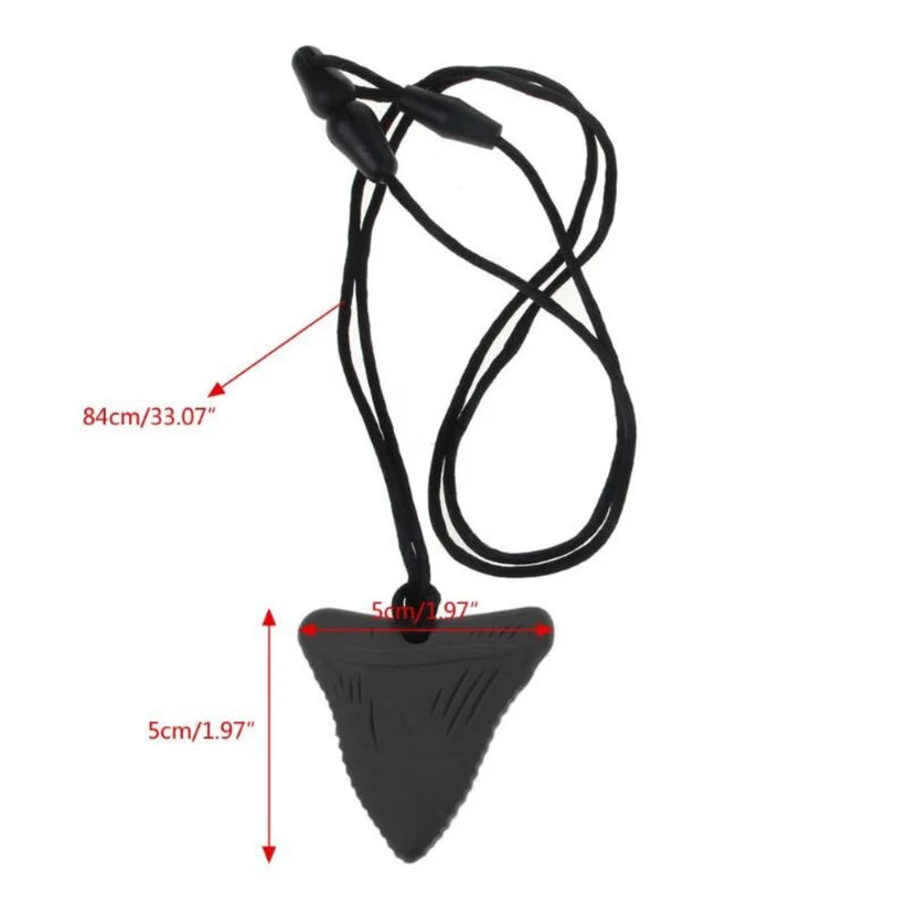 Shark Tooth Sensory Chew Necklace For Biting, Teething, Autism, ADHD & Fidgeting - Ausie Sales