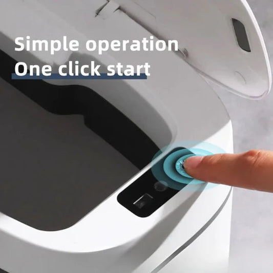 Smart Auto Induction Trash Can Rubbish Rechargeable Waste Bin Slim No Touching My Store