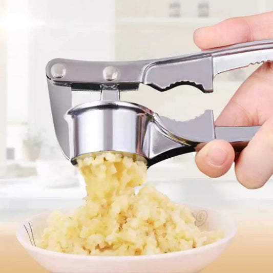 Stainless Steel Garlic Press Crusher Squeezer Silver Mincer Masher Tool Kitchen Ausie Sales