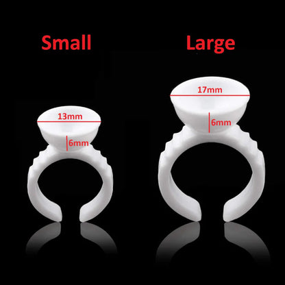 TATTOO Ink Plastic Cup Rings S/L Pigment Pots For Cosmetic Microblading & Tattooing Ausie Sales