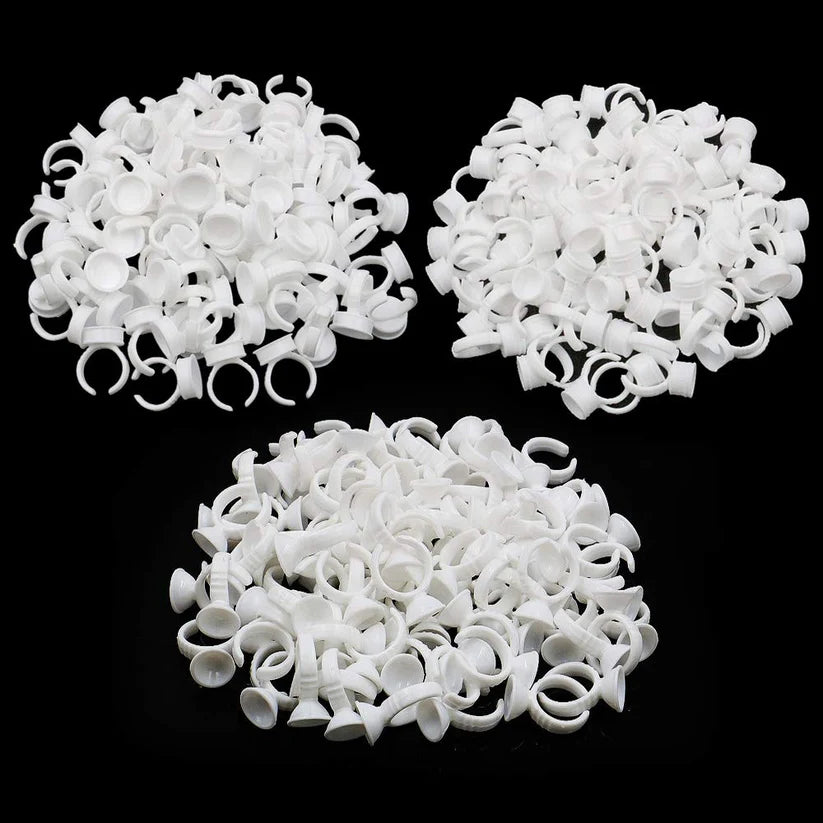 TATTOO Ink Plastic Cup Rings S/L Pigment Pots For Cosmetic Microblading & Tattooing Ausie Sales