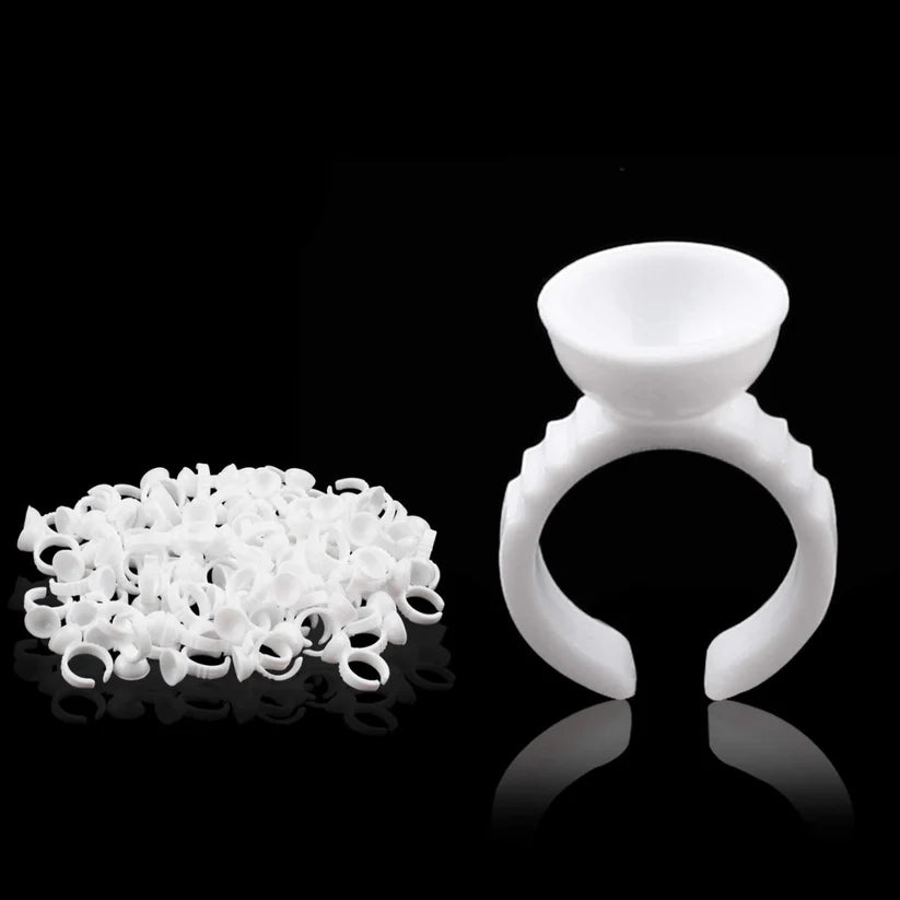 TATTOO Ink Plastic Cup Rings S/L Pigment Pots For Cosmetic Microblading & Tattooing Ausie Sales