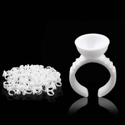 TATTOO Ink Plastic Cup Rings S/L Pigment Pots For Cosmetic Microblading & Tattooing Ausie Sales