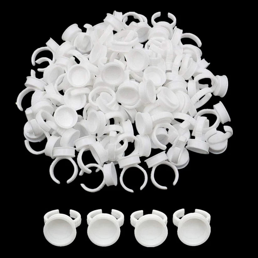 TATTOO Ink Plastic Cup Rings S/L Pigment Pots For Cosmetic Microblading & Tattooing Ausie Sales