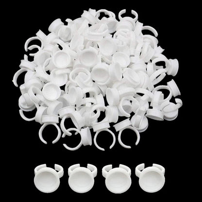 TATTOO Ink Plastic Cup Rings S/L Pigment Pots For Cosmetic Microblading & Tattooing Ausie Sales