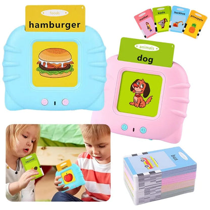 Talking Flash Cards For Toddlers Toy For Kids Preschool Words Learning Cards - Ausie Sales