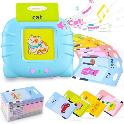 Talking Flash Cards For Toddlers Toy For Kids Preschool Words Learning Cards - Ausie Sales