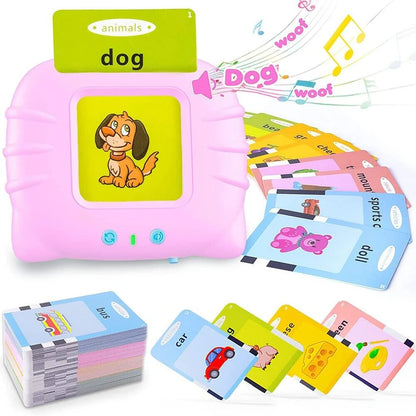 Talking Flash Cards For Toddlers Toy For Kids Preschool Words Learning Cards - Ausie Sales
