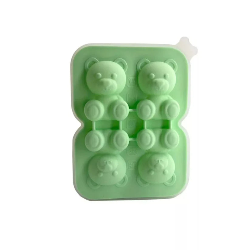 Teddy Bear Shape 3D Ice Cube Maker Silicone Moulds DIY Cake Chocolate Mould Tray Ausie Sales