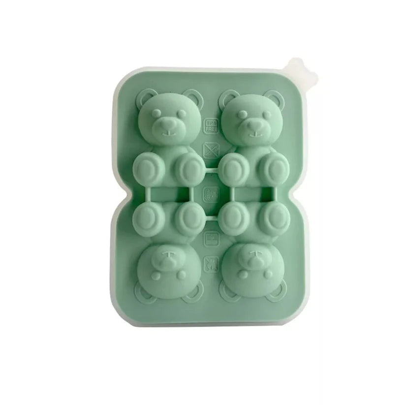 Teddy Bear Shape 3D Ice Cube Maker Silicone Moulds DIY Cake Chocolate Mould Tray Ausie Sales