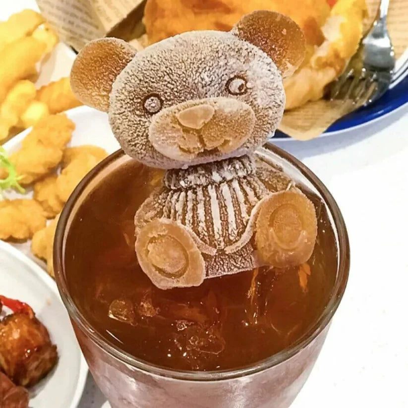 Teddy Bear Shape 3D Ice Cube Maker Silicone Moulds DIY Cake Chocolate Mould Tray Ausie Sales