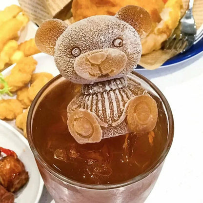 Teddy Bear Shape 3D Ice Cube Maker Silicone Moulds DIY Cake Chocolate Mould Tray Ausie Sales