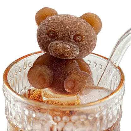 Teddy Bear Shape 3D Ice Cube Maker Silicone Moulds DIY Cake Chocolate Mould Tray Ausie Sales