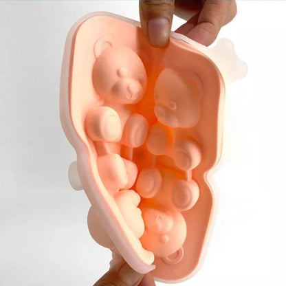 Teddy Bear Shape 3D Ice Cube Maker Silicone Moulds DIY Cake Chocolate Mould Tray Ausie Sales