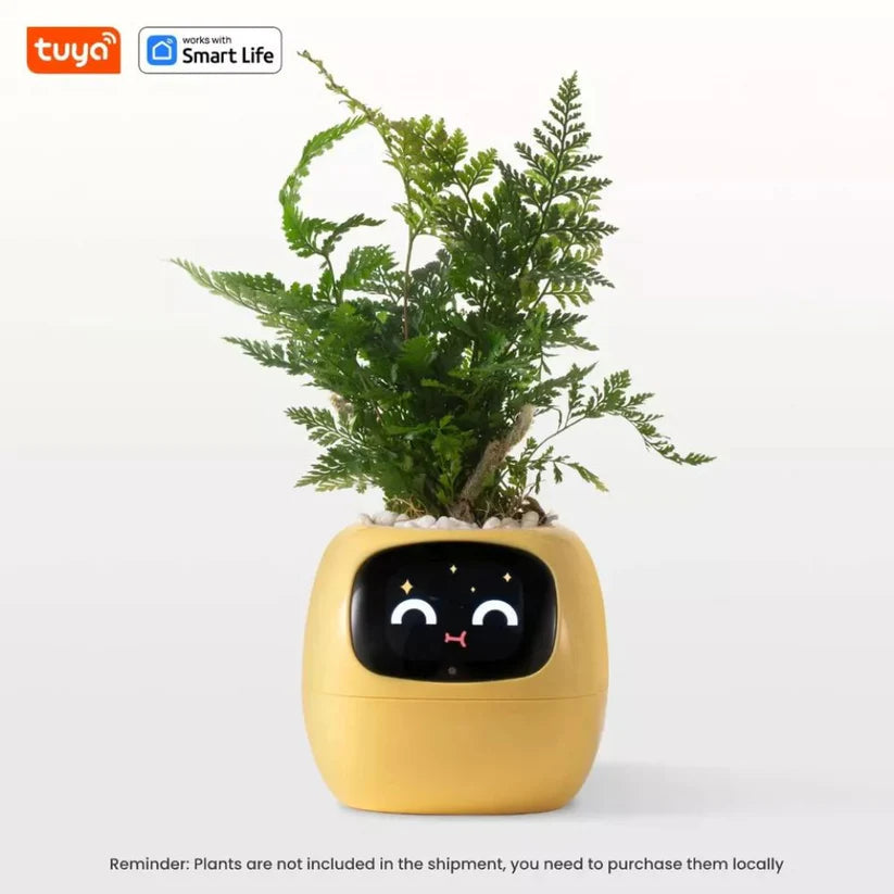 Tuya Ivy Smart Planter: AI Plant Care, Endless Fun, 7 Sensors, 49 Expressions Ausie Sales