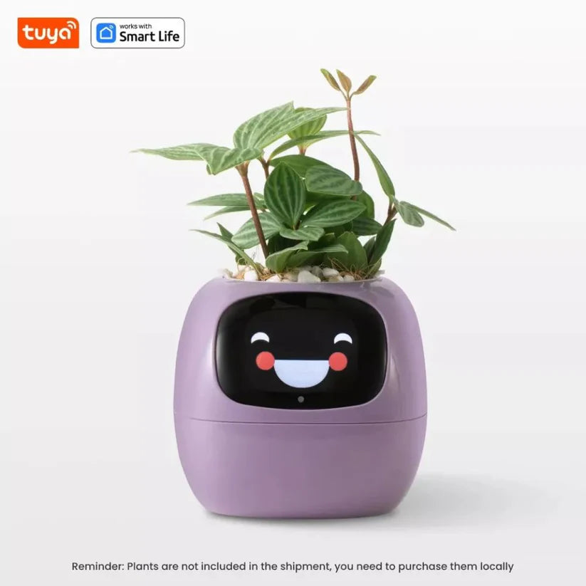 Tuya Ivy Smart Planter: AI Plant Care, Endless Fun, 7 Sensors, 49 Expressions Ausie Sales
