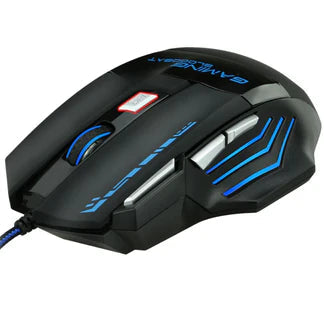 USB 5500DPI Gaming Mouse 7 Button LED Wired Optical Backlight Support Pro Ausie Sales