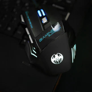 USB 5500DPI Gaming Mouse 7 Button LED Wired Optical Backlight Support Pro Ausie Sales