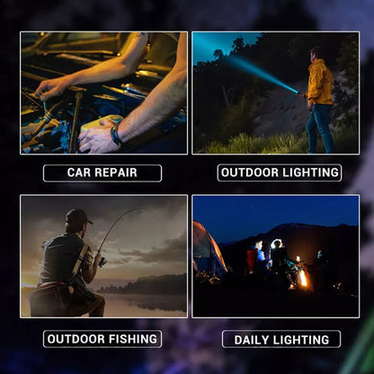 USB Rechargeable LED Flashlight Spotlight Torch Handheld Adventure Flashlight Ausie Sales