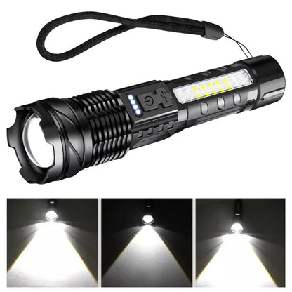 USB Rechargeable LED Flashlight Spotlight Torch Handheld Adventure Flashlight Ausie Sales