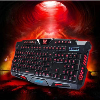 USB Wired Gaming Keyboard 3 Colour Illuminated Led Back-light Cool Ergonomic PC Ausie Sales