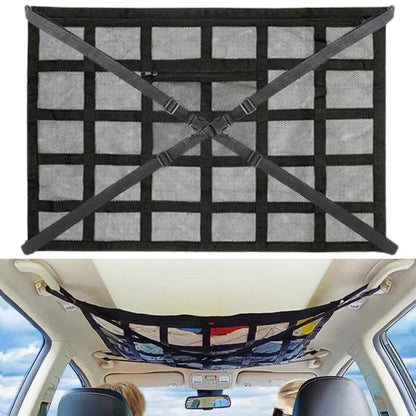 Universal Car Ceiling Storage Net Bag Car Roof Cargo Net Mesh Campervan Storage Ausie Sales