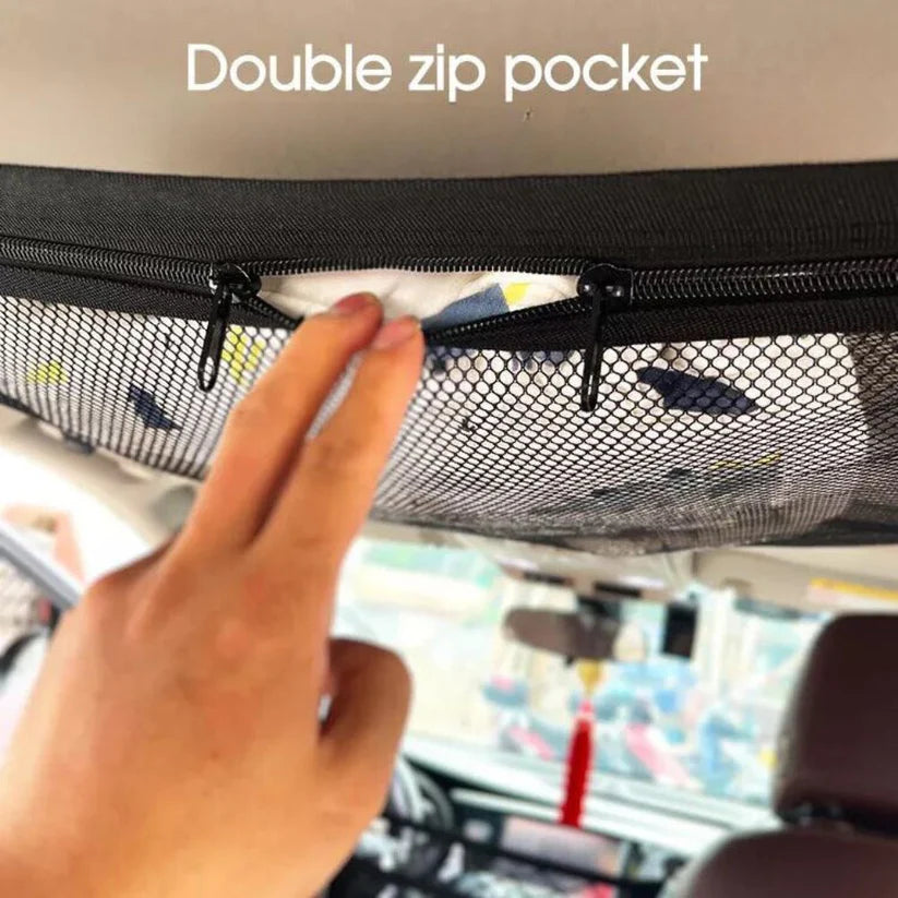 Universal Car Ceiling Storage Net Bag Car Roof Cargo Net Mesh Campervan Storage Ausie Sales