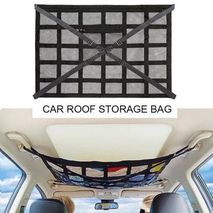 Universal Car Ceiling Storage Net Bag Car Roof Cargo Net Mesh Campervan Storage Ausie Sales