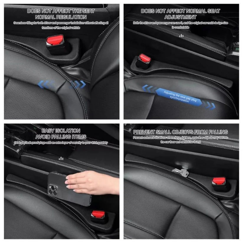 Universal Car Seat Gap Filler Spacer Safe Soft Auto PU Holster Blocker Pads AU Ausie Sales