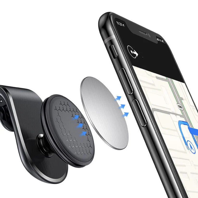 Universal Magnetic Car Phone Holder Stand Adjustable GPS Holder Clip Air Vent Ausie Sales