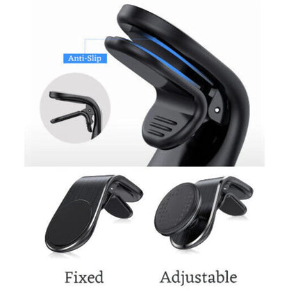 Universal Magnetic Car Phone Holder Stand Adjustable GPS Holder Clip Air Vent Ausie Sales