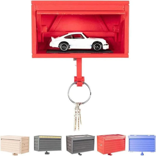 Wall Car Garage Key Holder with Opening Door 3D Printed Key Holder Ausie Sales