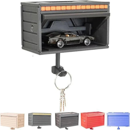 Wall Car Garage Key Holder with Opening Door 3D Printed Key Holder Ausie Sales