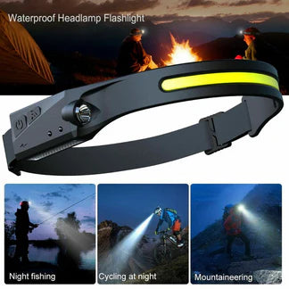Waterproof COB LED Head Torch Motion Sensor Headlight USB Rechargeable Headlamp Ausie Sales