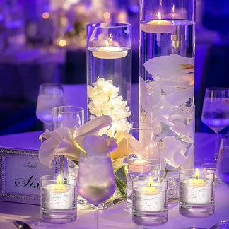 White Unscented Floating Candles Room Table Centrepiece Pool Bath 3HRS BULK Ausie Sales