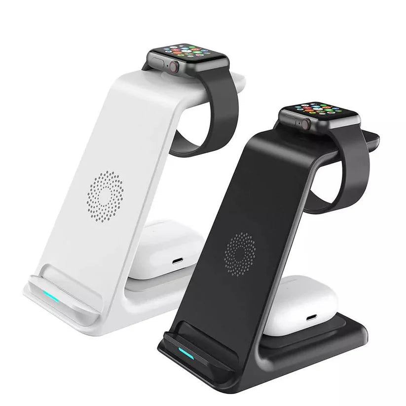 Wireless Charger Dock Charging Station 3 in 1 For Apple Watch iPhone SE-15 AirPods Ausie Sales