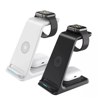 Wireless Charger Dock Charging Station 3 in 1 For Apple Watch iPhone SE-15 AirPods Ausie Sales