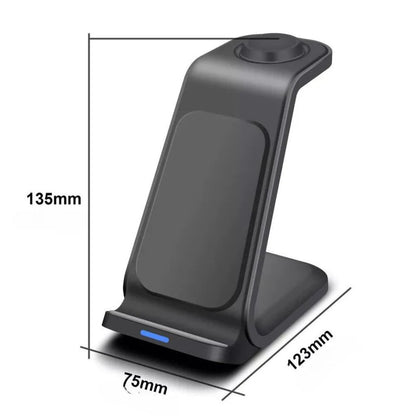 Wireless Charger Dock Charging Station 3 in 1 For Apple Watch iPhone SE-15 AirPods Ausie Sales
