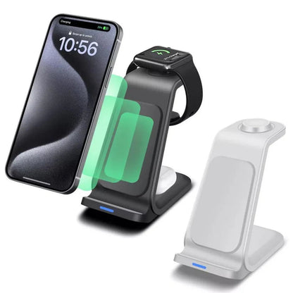 Wireless Charger Dock Charging Station 3 in 1 For Apple Watch iPhone SE-15 AirPods Ausie Sales