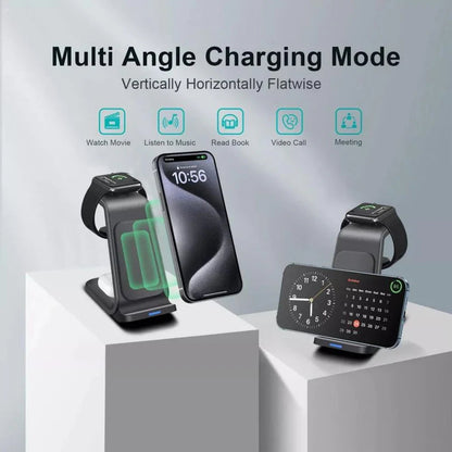 Wireless Charger Dock Charging Station 3 in 1 For Apple Watch iPhone SE-15 AirPods Ausie Sales