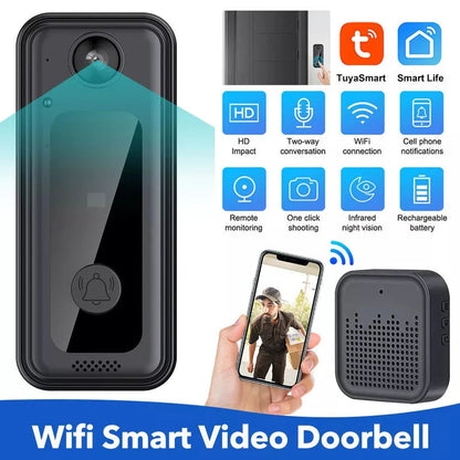 Wireless Doorbell Smart Intercom Security Camera Phone Video Door Bell Ring WiFi Ausie Sales