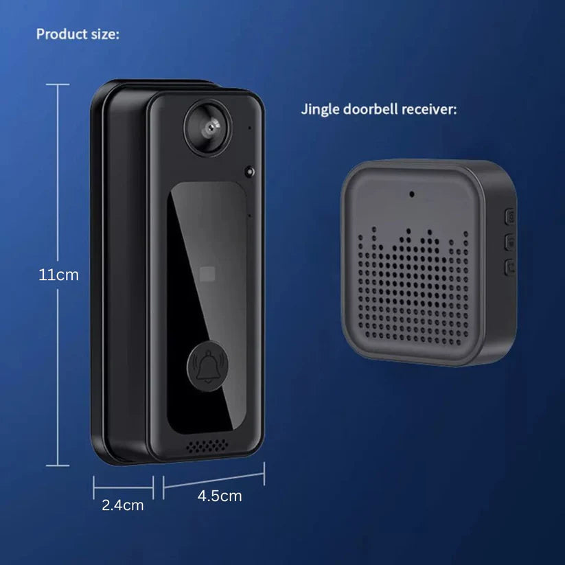 Wireless Doorbell Smart Intercom Security Camera Phone Video Door Bell Ring WiFi Ausie Sales