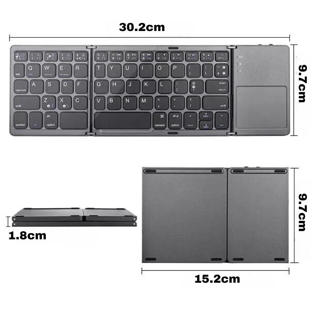 Wireless Mini Slim Bluetooth Keyboard Touchpad for iPad iPhone Android Windows Ausie Sales
