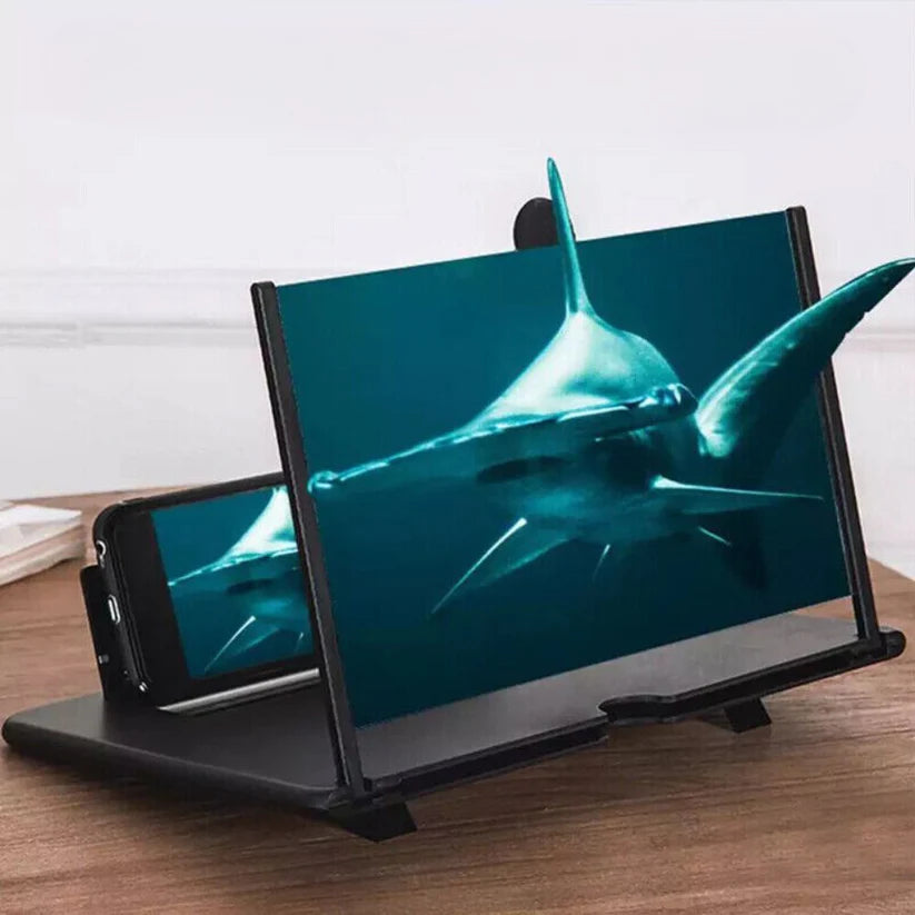 12" Folding Screen Magnifier Amplifier Stand 3D Adjustable Mobile Phone HD Video Ausie Sales
