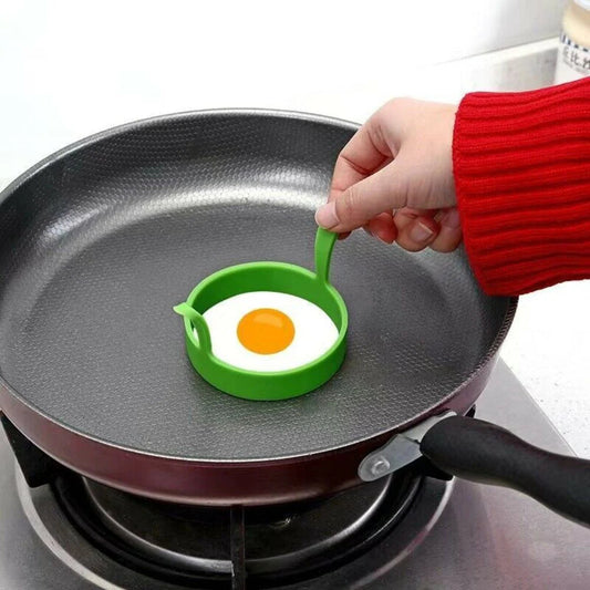 4/8pcs Silicone Egg Rings Kitchen Baking Tools Non Stick Pancake Handles Ausie Sales