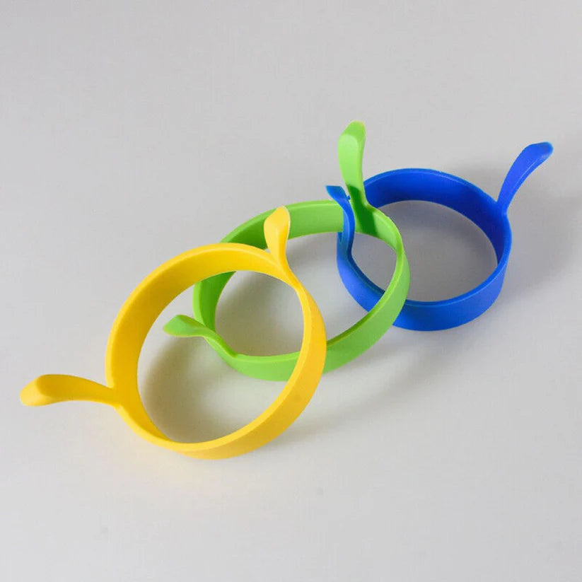 4/8pcs Silicone Egg Rings Kitchen Baking Tools Non Stick Pancake Handles Ausie Sales