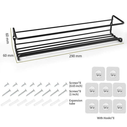 4PCS SET Kitchen Spice Rack Storage Organiser Shelves Wall Mount Kitchen Door Jar Ausie Sales