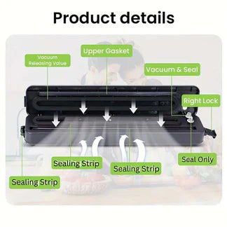 AU Plug Automatic Vacuum Sealer Food Packing Machine Vacuum Food Bags Ausie Sales