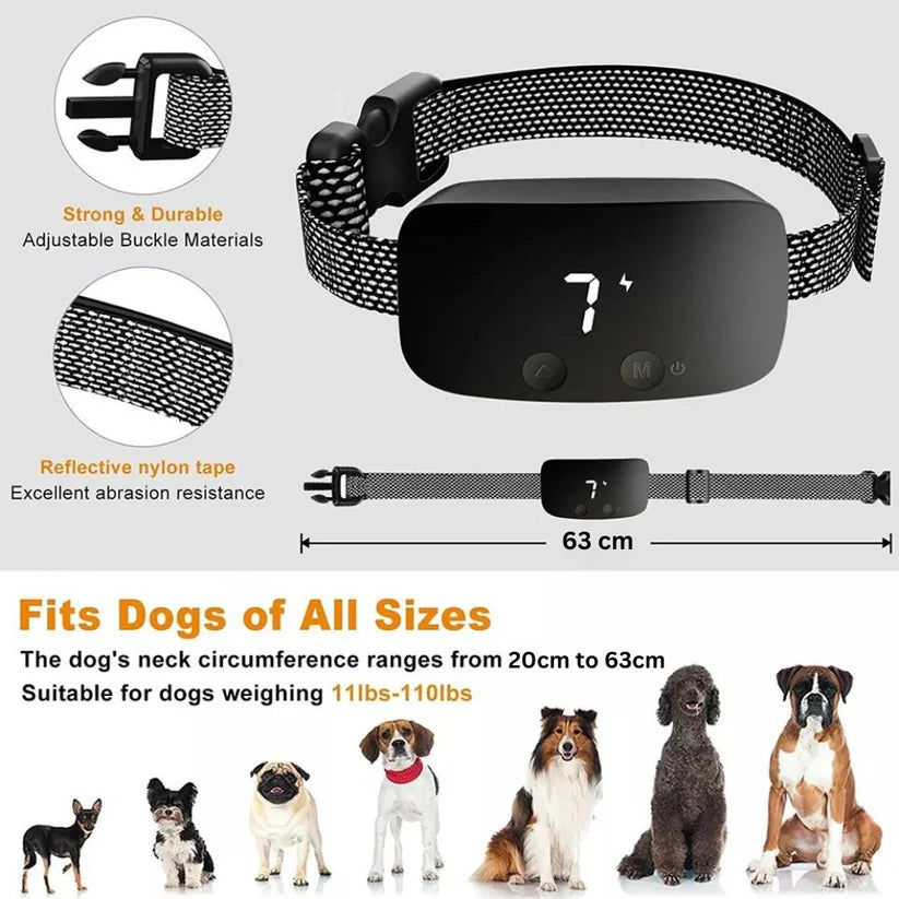 Anti Bark Collar Device Rechargeable Smart Compact Training Shock Ausie Sales
